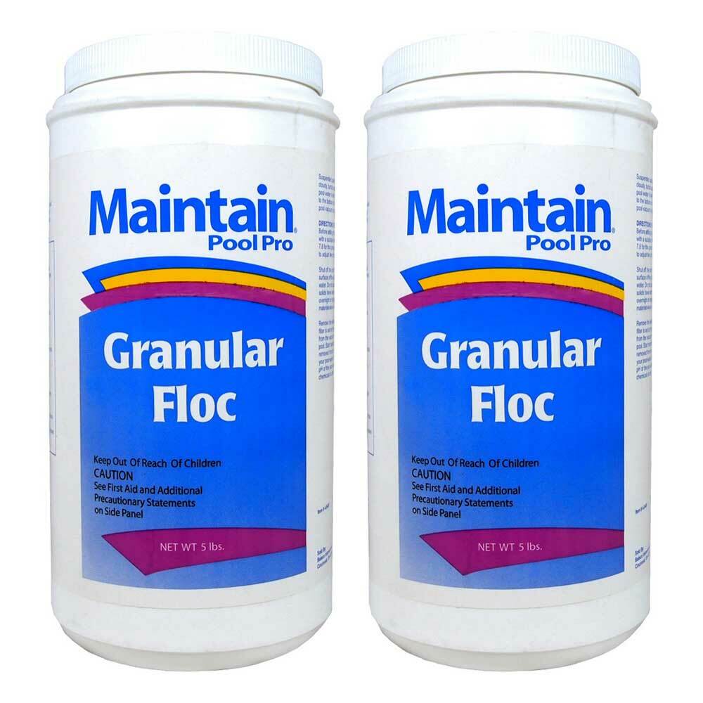 Maintain Aqua Floc Swimming Pool Clarifier Flocculant - 2 x 5 Lbs