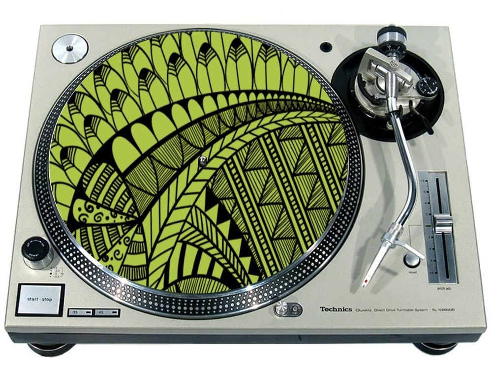 Slipmat Scratch Pad Felt for 12" Turntable Vinyl LP DJ Record Player PATTERN 7