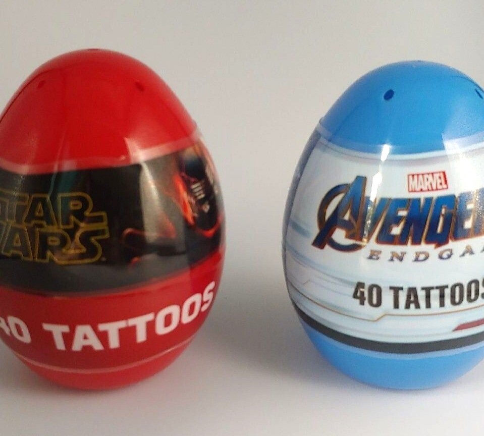 Star Wars and Avengers 40 Tattoo Eggs