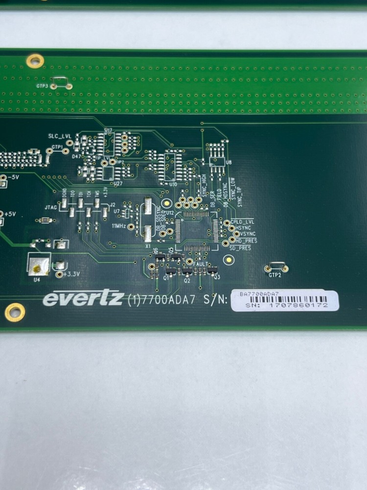 (LOT 2 PC) EVERTZ 7700ADA7 ANALOG VIDEO EQUALIZING DISTRIBUTION AMPLIFIER