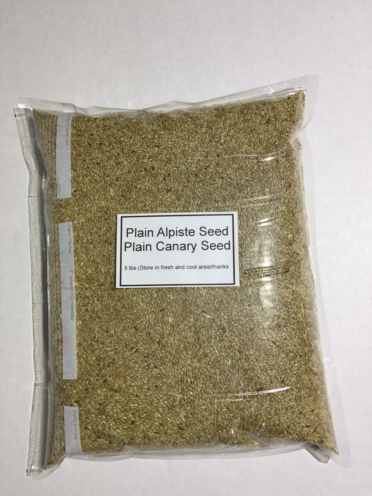 Alpiste Seed Canary Seed Birds Seeds (5Lbs)canaries (Plain Alpiste)vacuum Sealed