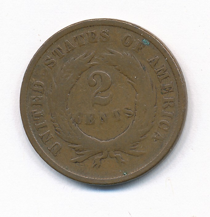 1865 TWO CENT PIECE
