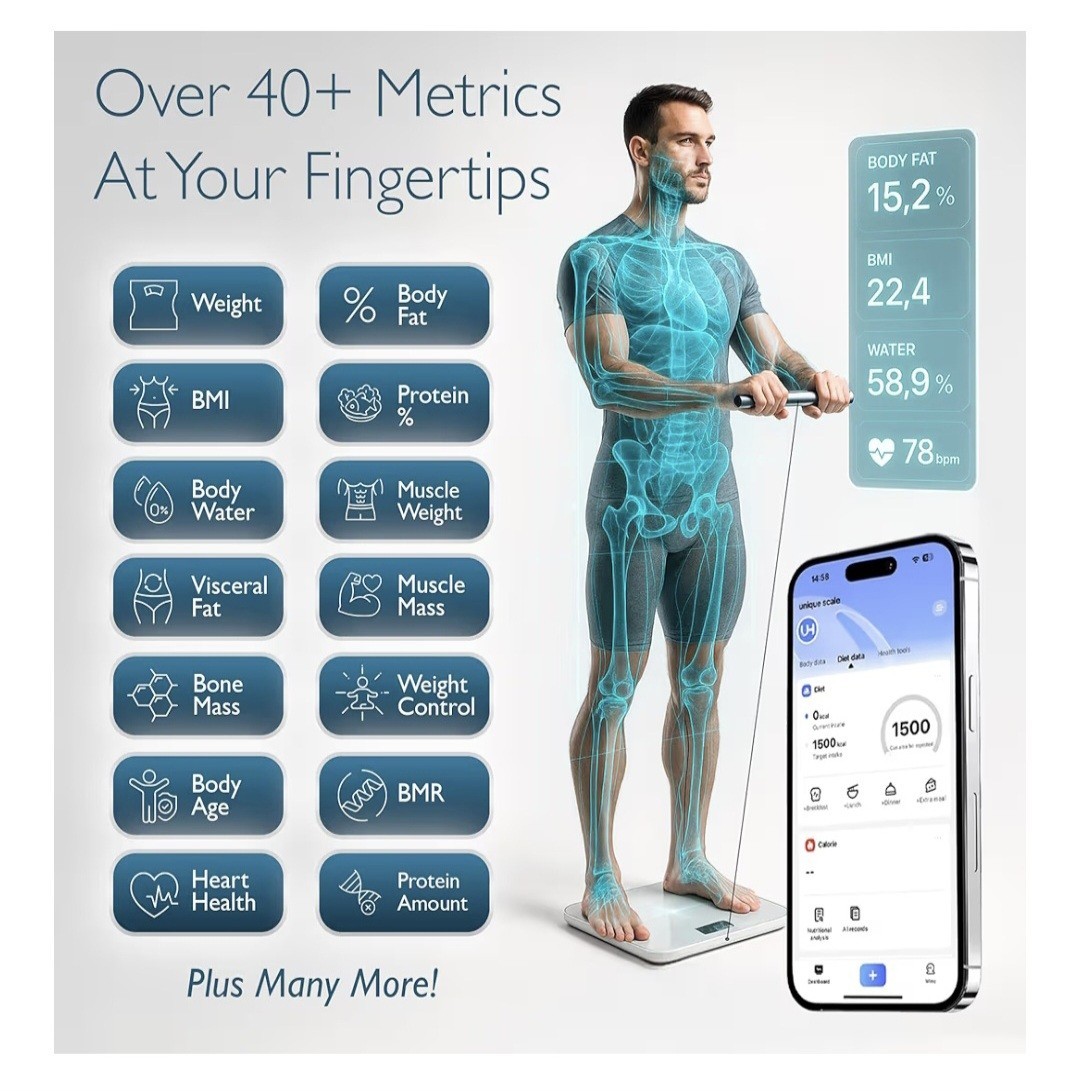 The Body Pod Smart Health Scale - Body Fat 8-Electrode 400lbs Limit NEW Sealed