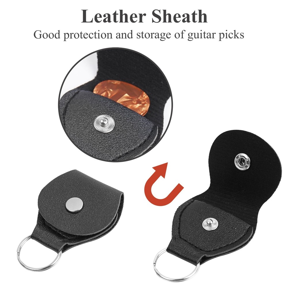 Adjustable Guitar Strap Includes 2 Strap Locks & 2 Matching Picks & 1 Picks H...