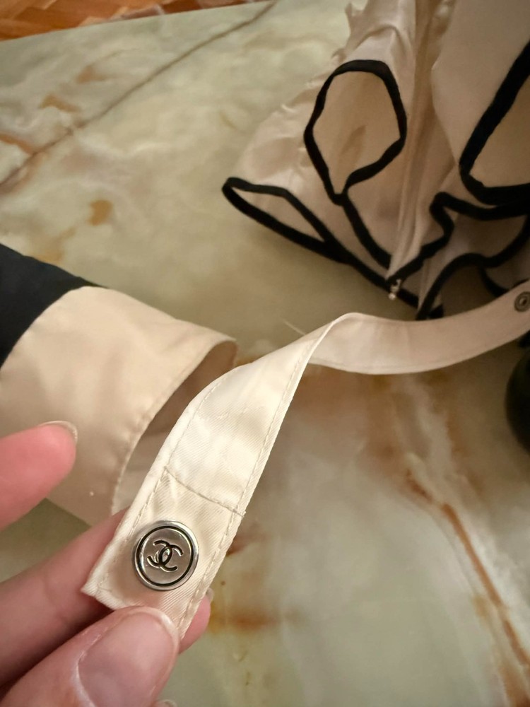 Rare vintage authentic Chanel umbrella – chic statement piece