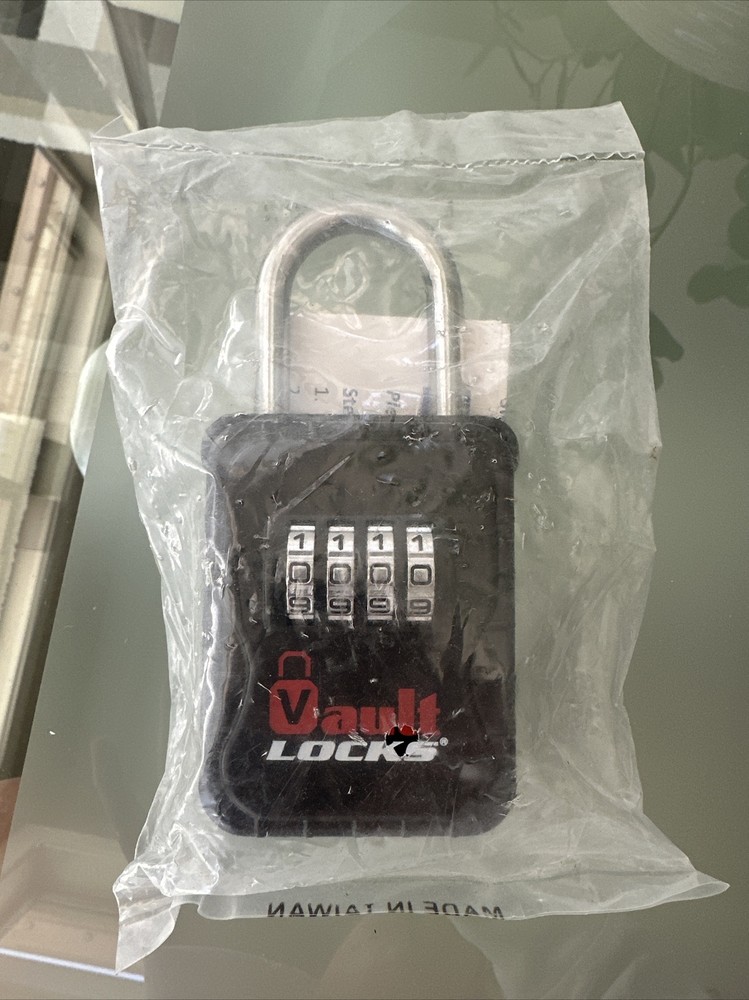 Vault Locks 3200 Portable 4 Digit Combination Lock Box For Key Storage