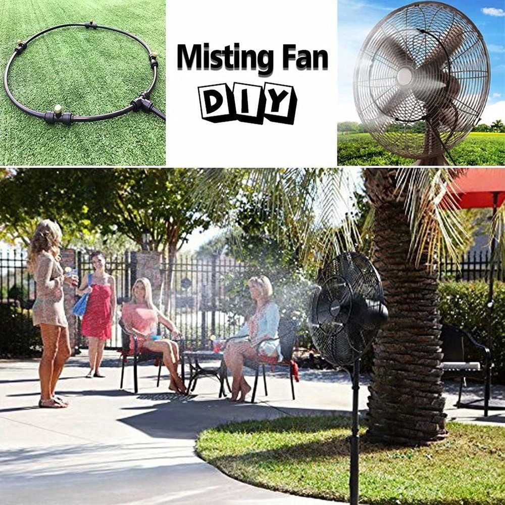 Misting Cooling System, Pre-Assembled Misting Kit,75FT (27M) Misting Line + 2...