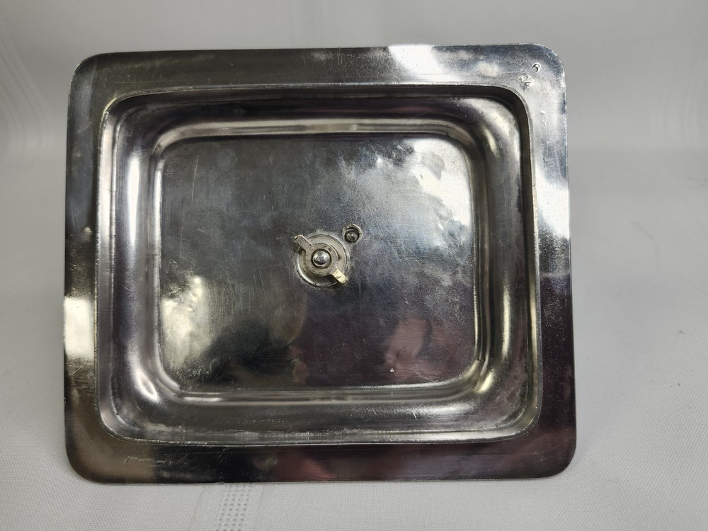 Victorian Era WALKER & HALL Silverplate Sardine Dish Crystal Insert