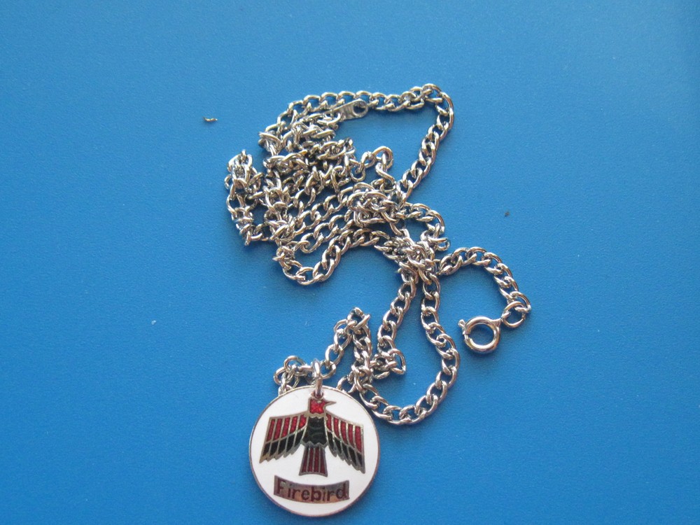 FIREBIRD in circle - Necklace , charm GIFT BOXED