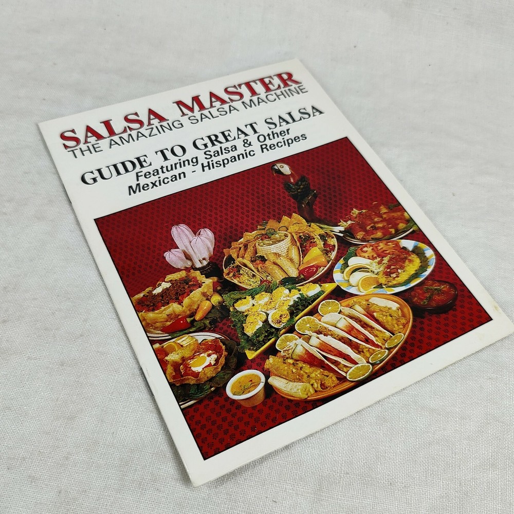 Salsa Master Salsa Maker Guide Recipe Book Booklet - Food Chopper & Processor