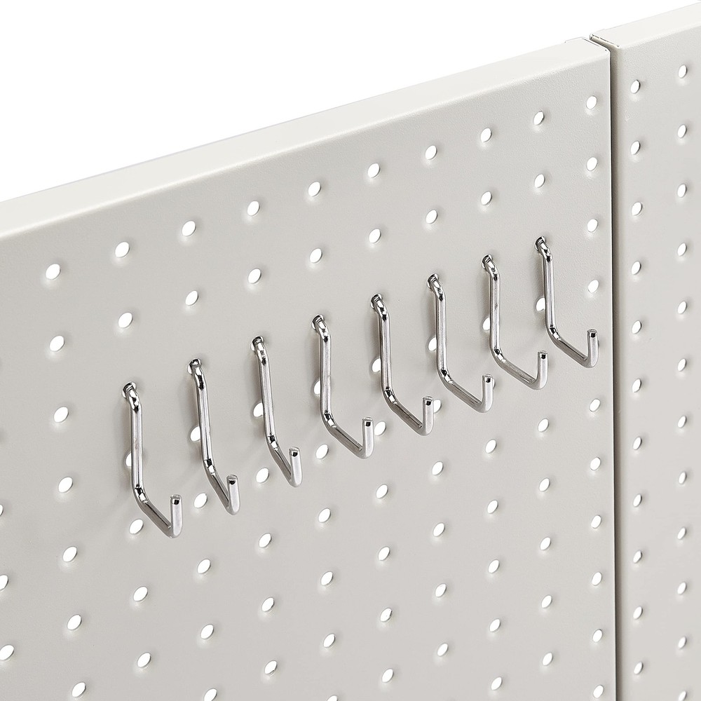 Amazon Basics Rectangular Metal Pegboard Wall Organizer, Tool Storage Organiz...