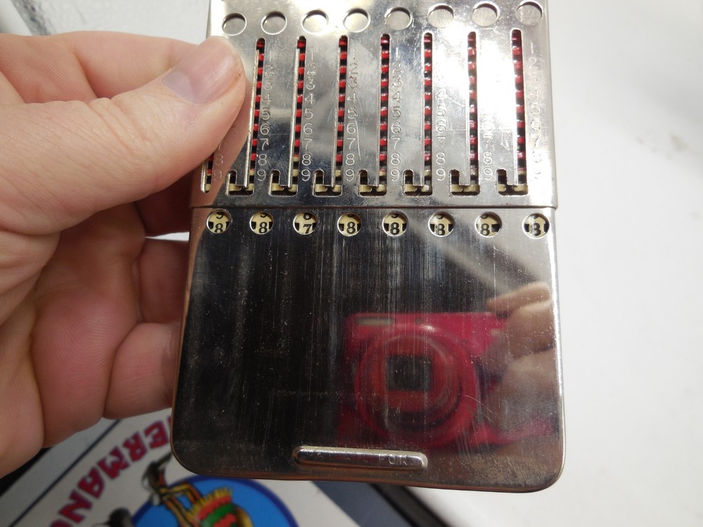 DD3 Tasco Arithmometer Early Hand Held Adding Machine, No Stylus.