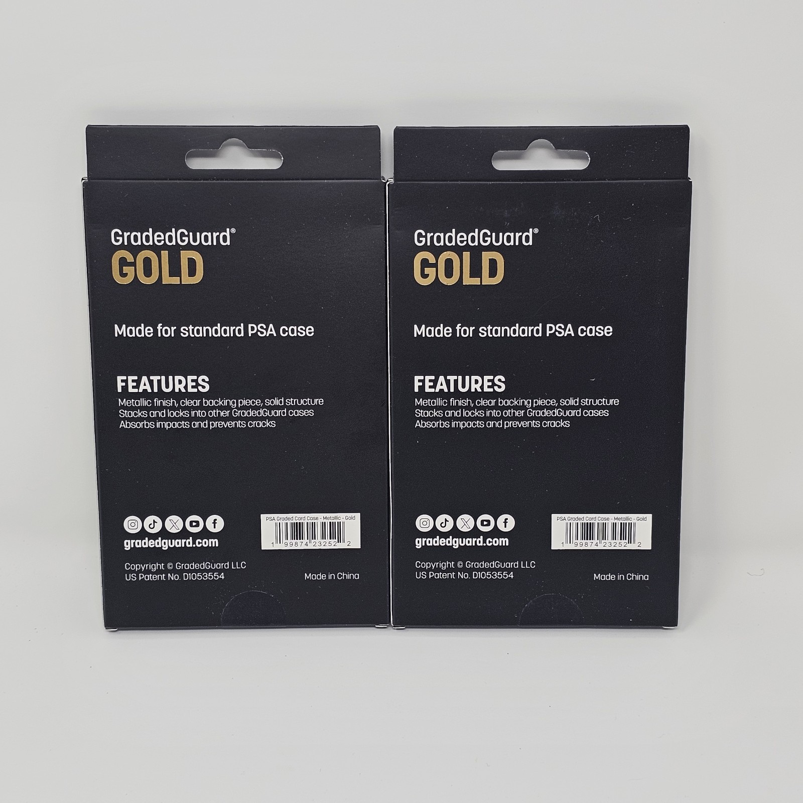 (1) Gold Metallic GradedGuard PSA Graded Card Case Guard Protector Stackable