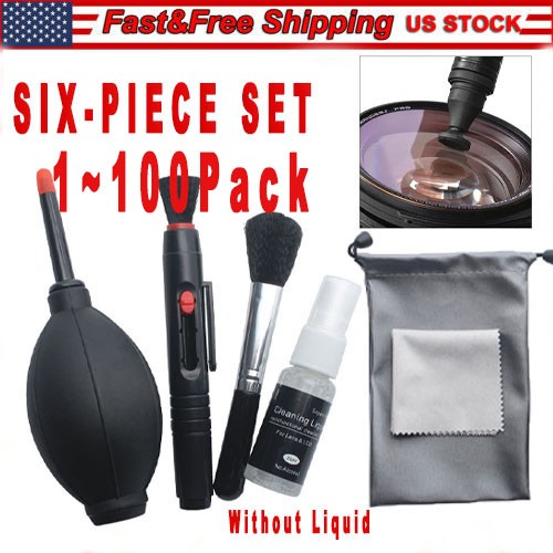 1~100X 6in1 Camera Cleaner Kit For Digital Camera Lens Sensor Cleaning Tools Set