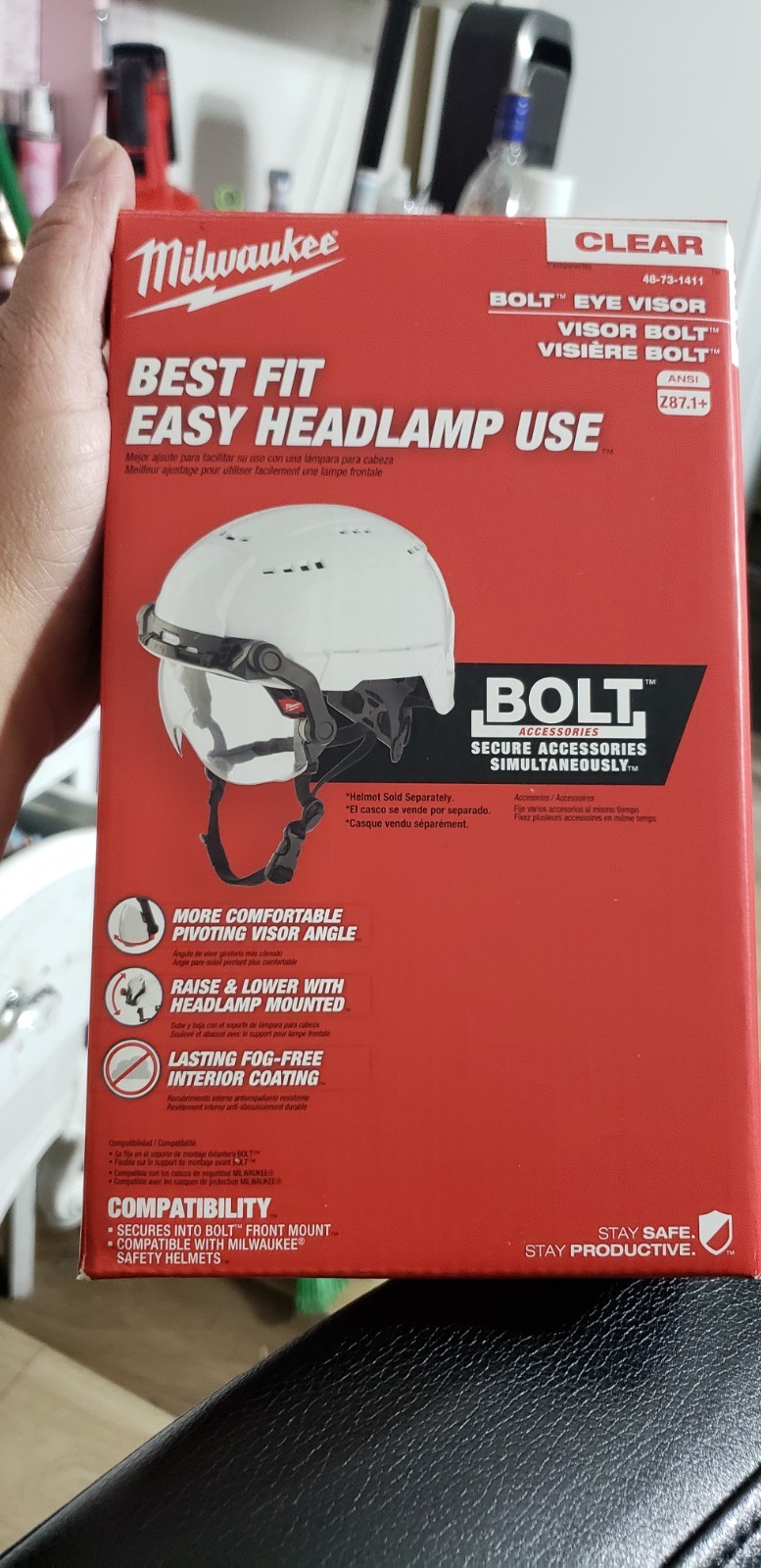 Milwaukee Bolt Eye Visor Dual Coat Lens 48-73-1411