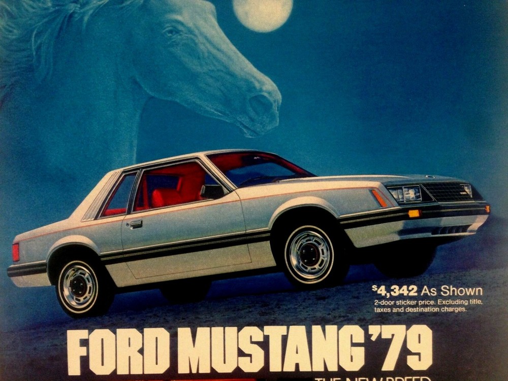 1979 Ford Mustang Print Ad