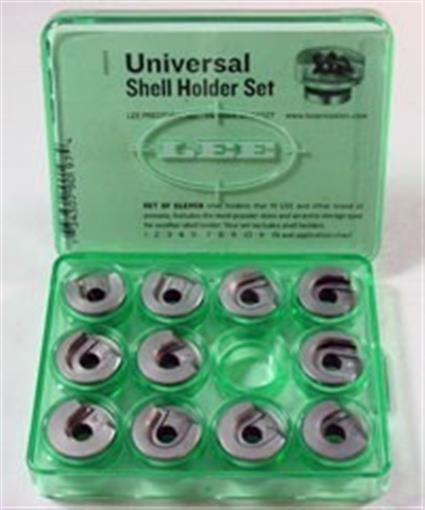 Lee Universal Press Shell Holder Set of 11 Shellholders 90197 w/Green Storage