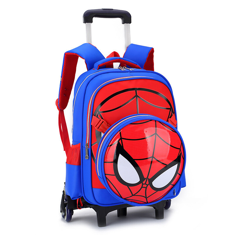 Pull Up Travel Backpack Elementary School Students in Grades ThreeTo Six Cartoon