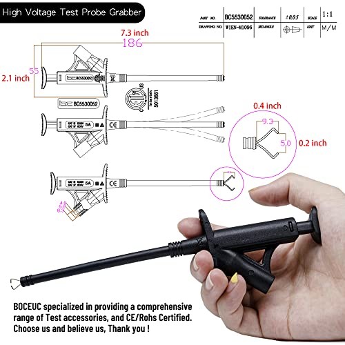 Multimeter Test Leads, Meter Needle Test Probe Adapter Set, Test Leads Kit 175