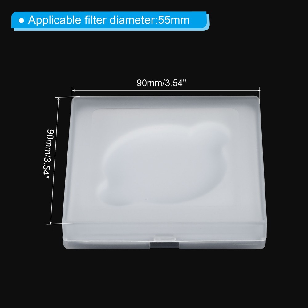 55mm Lens Filter Case, 1pcs Camera Filter Case Portable Lens Filter Box