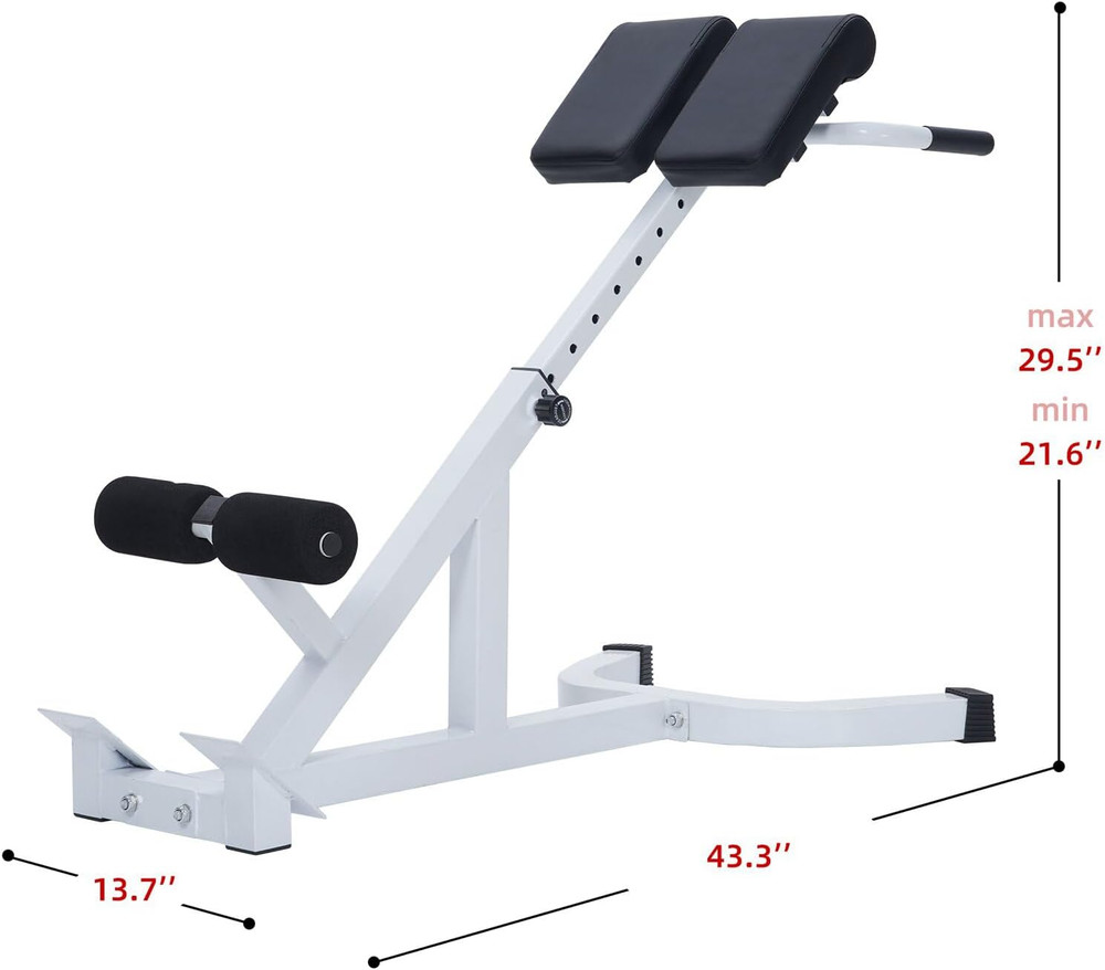 Versatile Adjustable Roman Chair for Ab and Back Home Workouts