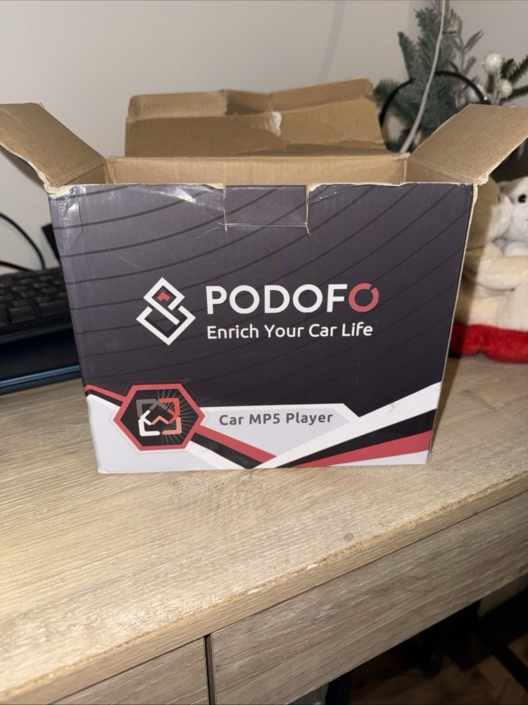 Podofo Car MP5 Player 7" Touch Screen 2 DIN Bluetooth Rear Camera Mirror Link