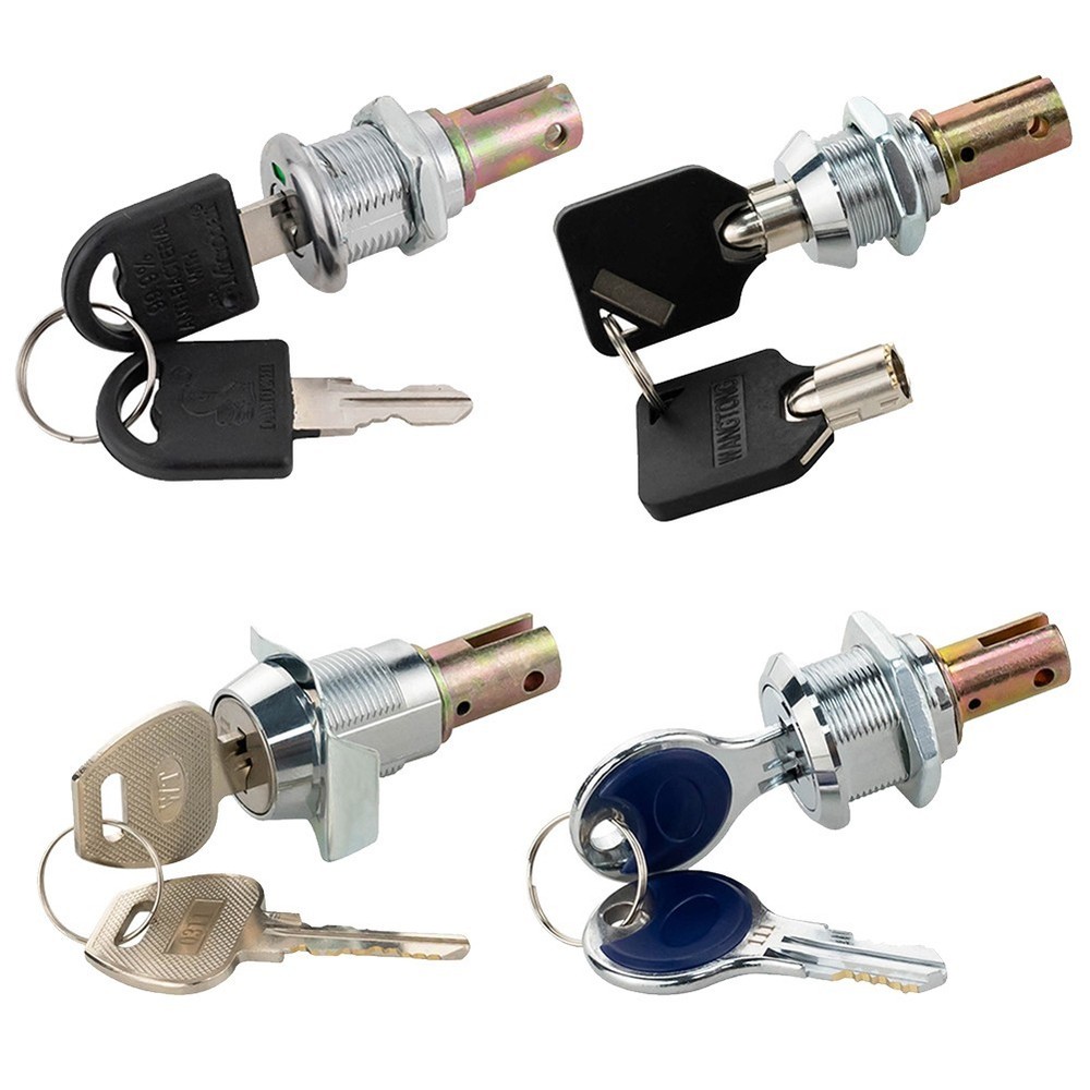 Flat Key Design Tool Lock for Cabinets and Vending Machines with 2 Keys