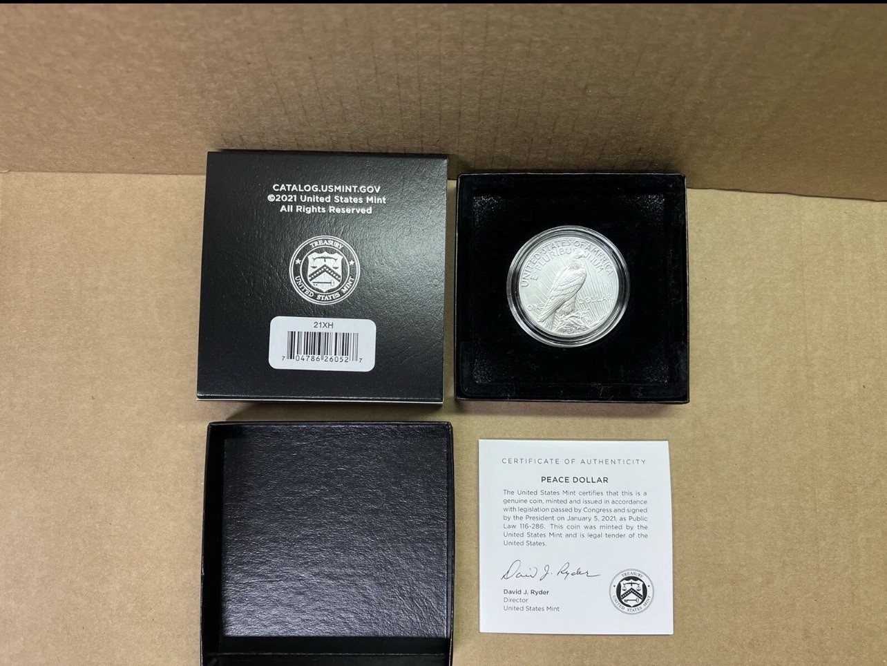 2021 P Peace Silver Dollar Coin Philadelphia 21XH RAW FAST SHIPPING 💨