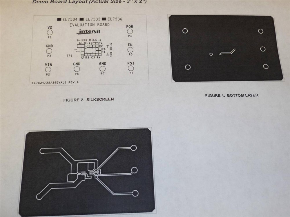 Intersil EL7536EVAL1 EVALUATION BOARD FOR EL7536 DC/DC Step Down Q41