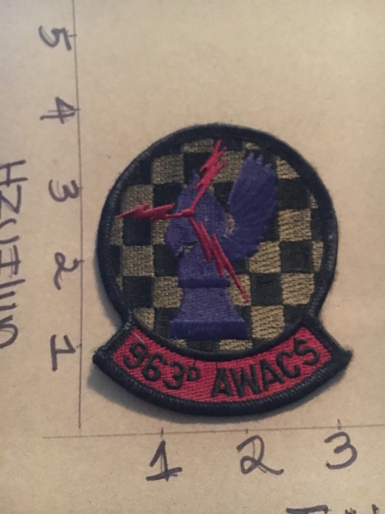 USAF 963rd AWACS Squadron subdued patch 5/22/25