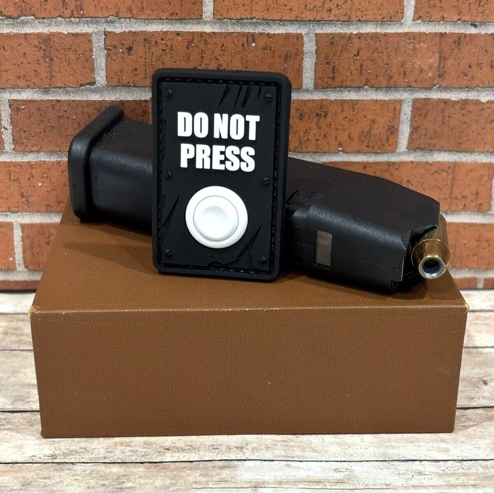 Tactical PVC Patch - Do Not Press My Button Patch - Morale Funny Gun Patch