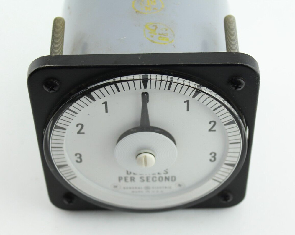 NOS Qty 1 GE Type DB-18SYU Panel Meter Tachometer Voltmeter Degrees Per Second