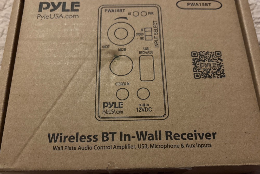 Pyle - Wireless Bluetooth BT In-Wall Receiver- PWA15BT