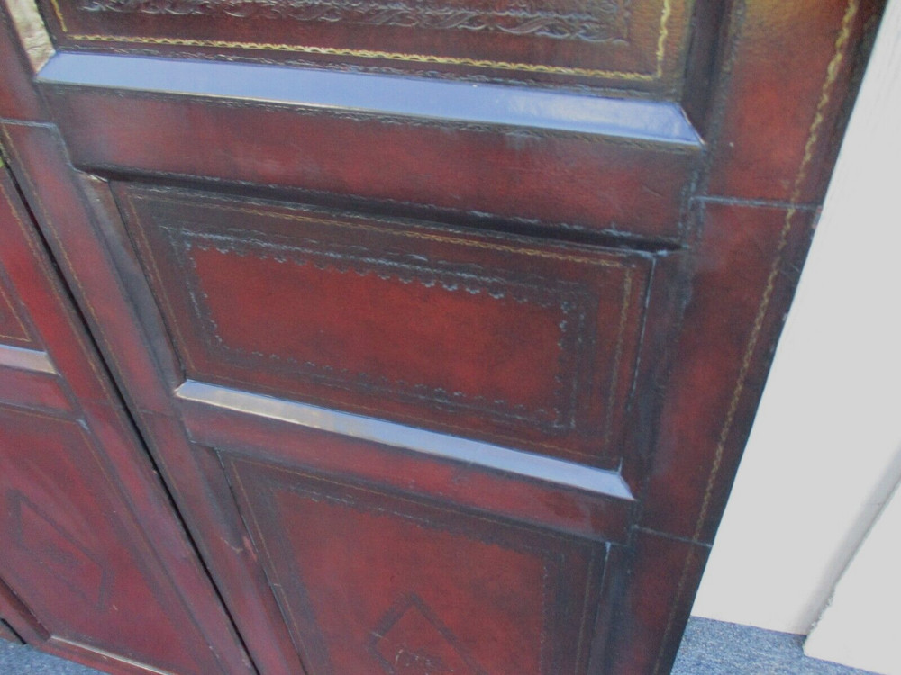 63755 QUALITY Leather Dressing Screen Room Divider