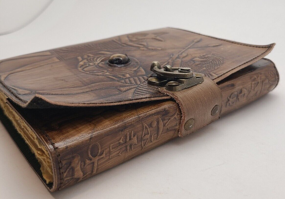 Egypt Themed Leather Journal Handmade Notebook or Diary