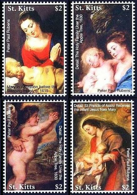👉 ST.KITTS 2006 RUBENS PAINTINGS MNH