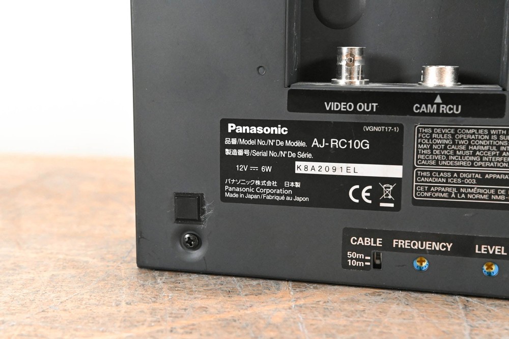 Panasonic AJ-RC10G Remote Control Unit CG00UE6