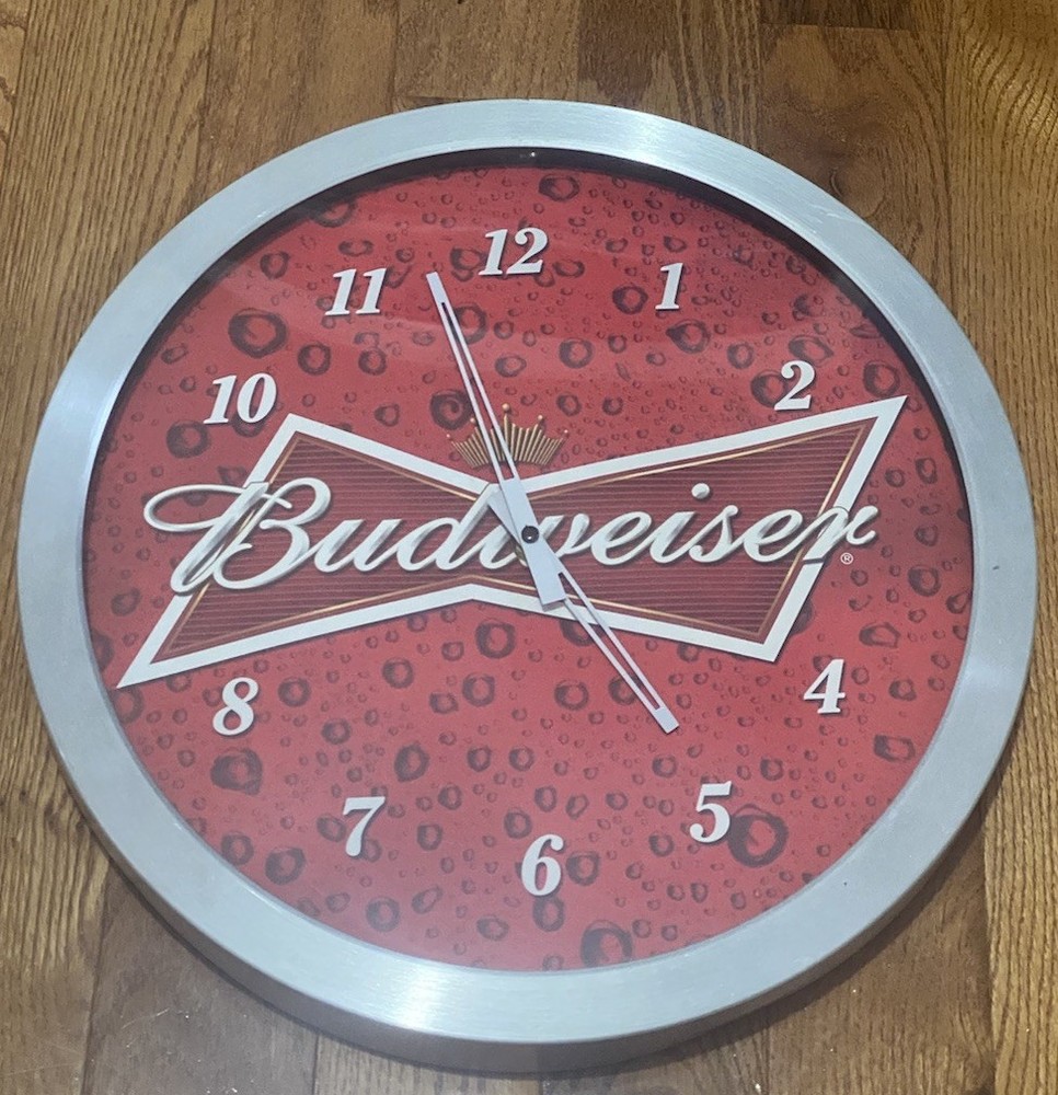 Vintage Budweiser Clock