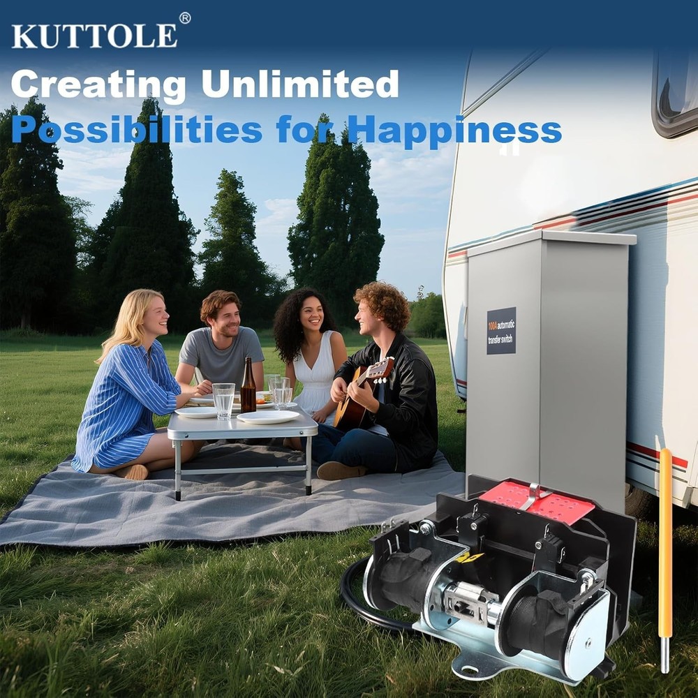 Automatic Transfer Switch 100 Amp with Handle 100A 2P 250V Replacement for Gener