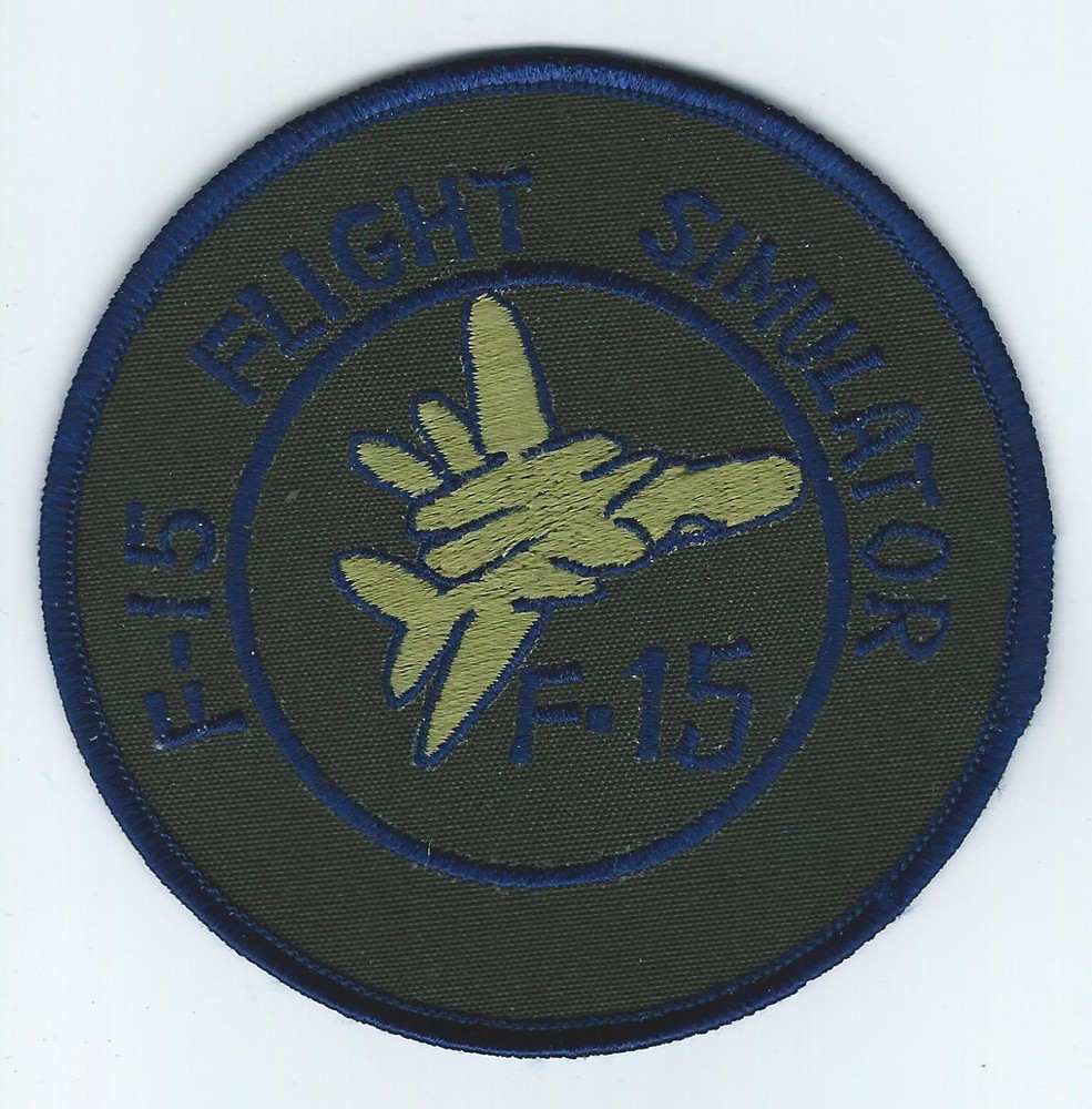 70s-80s F-15 FLIGHT SIMULATOR subdued patch