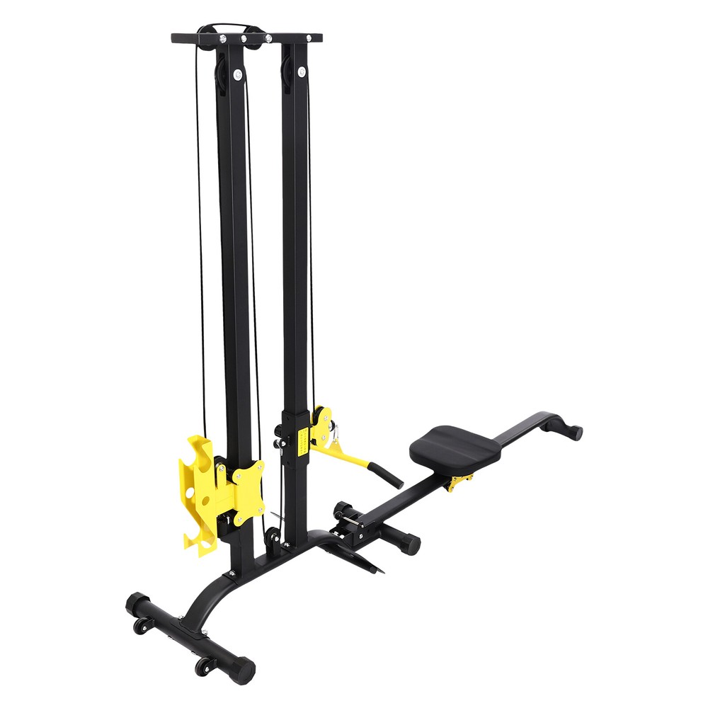 Pull Down Machine Multifunction Low Row Bar Cable Fitness Body Workout Gym