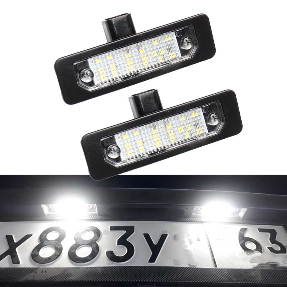 For Ford Fusion Focus Mustang Flex Taurus LED License Plate Light Tag Lamp Pair