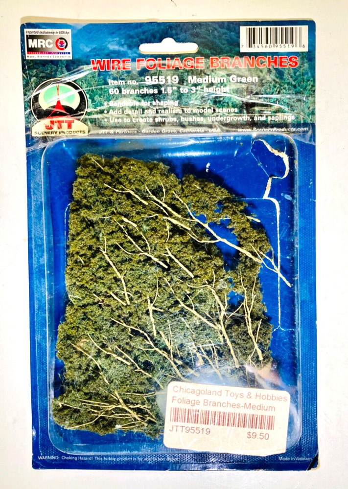 MRC Wire Foliage Branches 95519 Medium Green