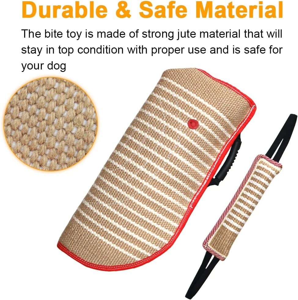 Professional Dog Training Set: Bite Sleeve, Tug Pillow & Stick for Small Breeds