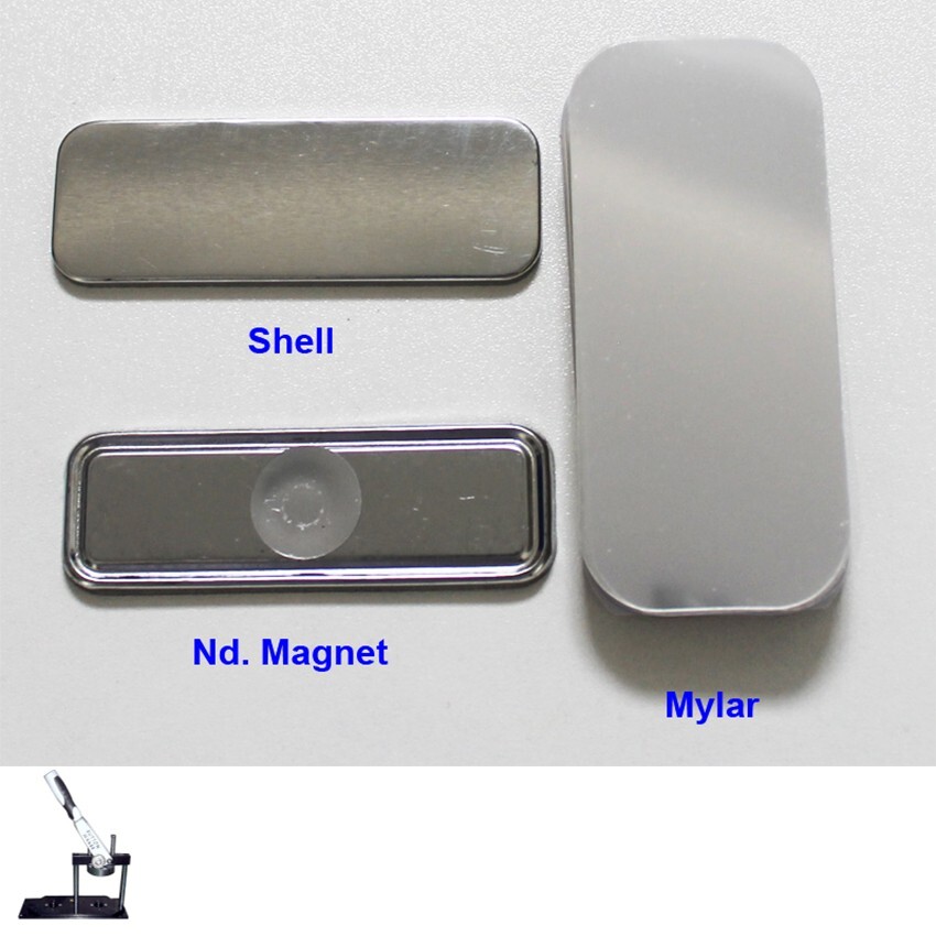 100 Sets Professional Rectangle Nd. Magnetic Button(Shell Mylar Magnetic)25x70mm
