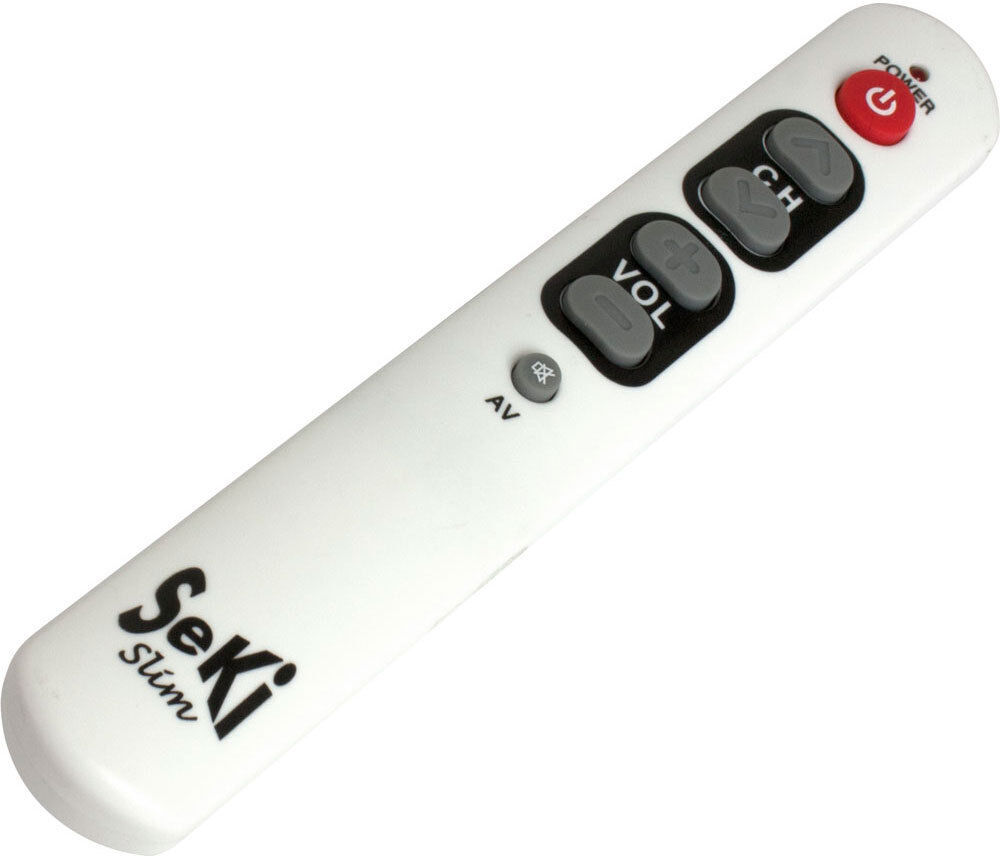 UNIVERSAL small remote control SeKi Slim WHITE Large buttons