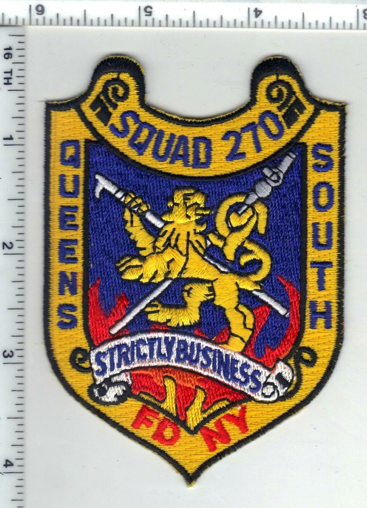 Squad 270 Fire Department - Queens South - Shoulder Patch