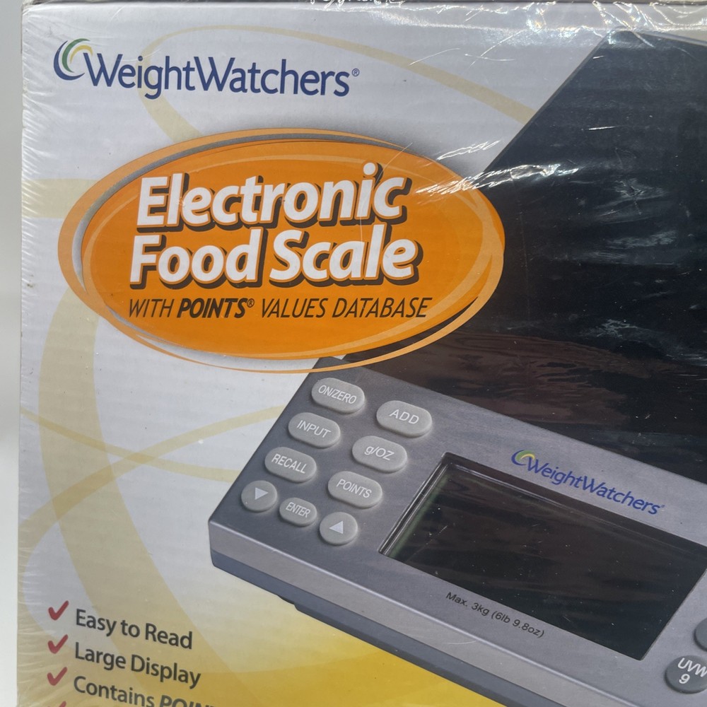 Weight Watchers Electronic Food Scale w/Points Values Database LARGE DISPLAY