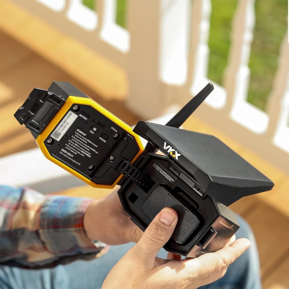 VKX Solar 4G LTE Security Camera 2-Pack Wireless Construction Site No WiFi