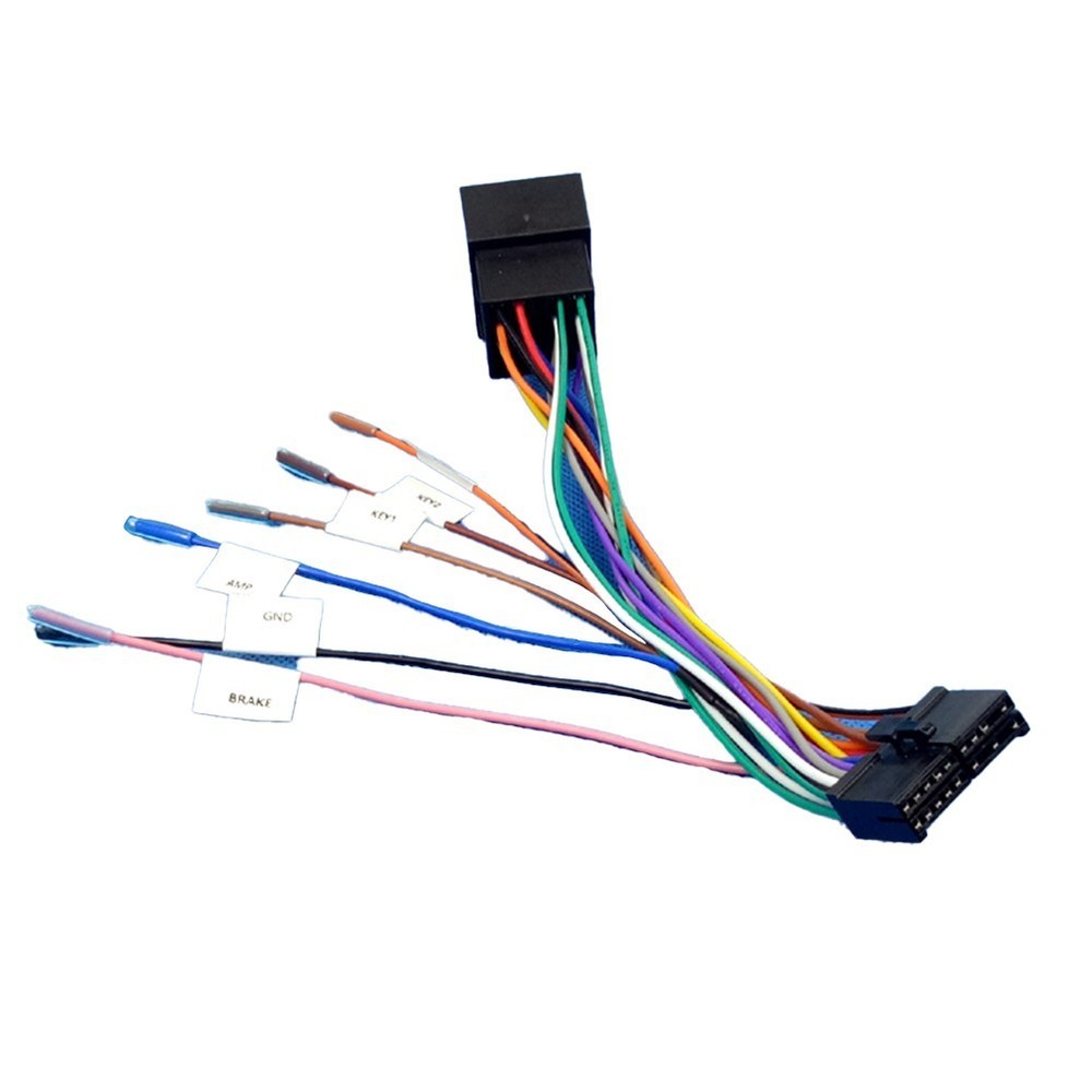 Efficient 20Pin Cable to ISO Wiring Adapter for Seamless Car Audio Integration